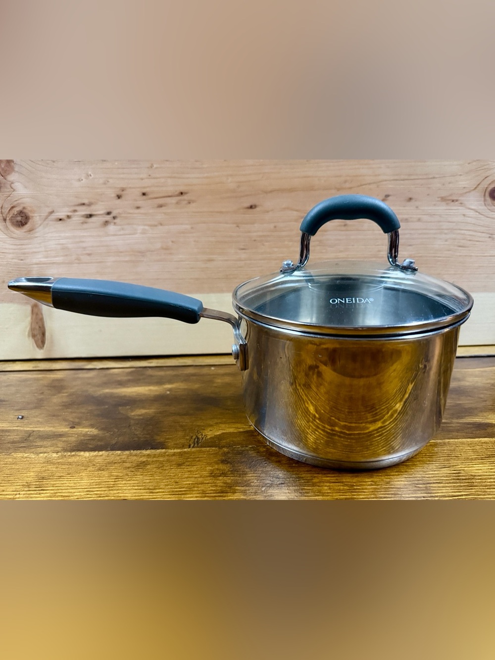 Oneida Stainless 2qt Saucepan with Stay cool Handle and Glass Lid